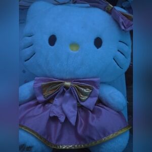 Cute hellokitty Plush with Pink Dress and Bow